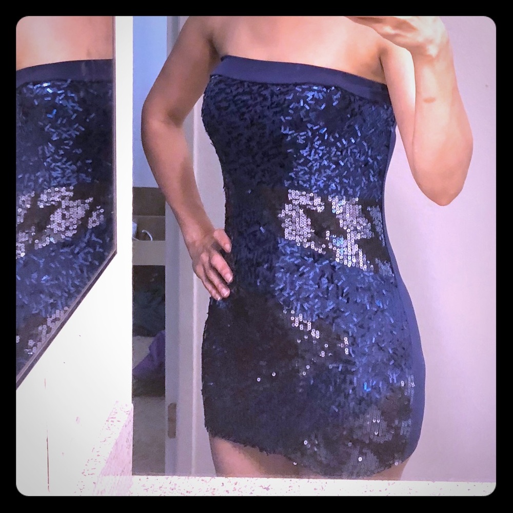 Sexy glitter stretchy dress